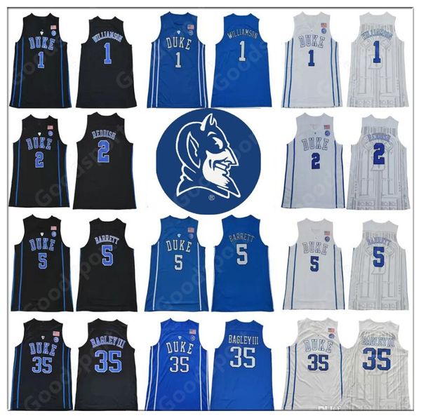 ncaa duke blue devils college 1 zion williamson 2 cam reddish 5 rj barrett bagley iii tatum irving stitched basketball jersey 35 2019, Black;red
ncaa duke blue devils college 1 zion williamson 2 cam reddish 5 rj barrett bagley iii tatum irving stitched basketball jersey 35 2019, Black;red