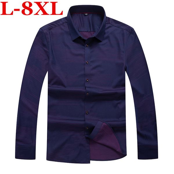 big size slim stretch mens long sleeve shirt chemise homme business casual shirt collar print dress worker wear camisa masculina, White;black
big size slim stretch mens long sleeve shirt chemise homme business casual shirt collar print dress worker wear camisa masculina, White;black