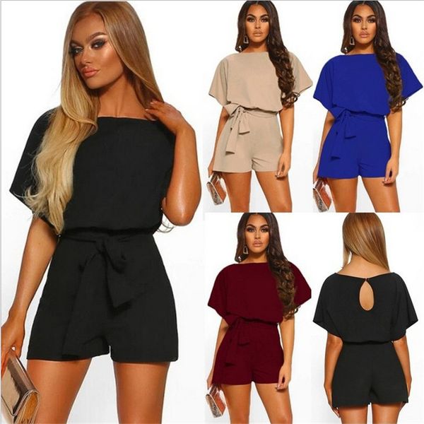 summer playsuit women fashion belted elegant office overalls beach romper casual loose o neck short sleeve jumpsuit plus size, Black;white
summer playsuit women fashion belted elegant office overalls beach romper casual loose o neck short sleeve jumpsuit plus size, Black;white