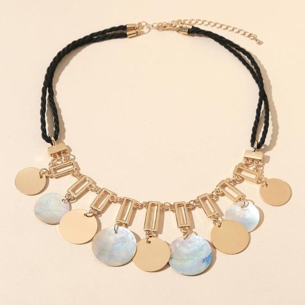bohemian shell beads tassel necklace for women statement golden metal short pendant necklaces vintage choker necklace jewelry, Silver
bohemian shell beads tassel necklace for women statement golden metal short pendant necklaces vintage choker necklace jewelry, Silver