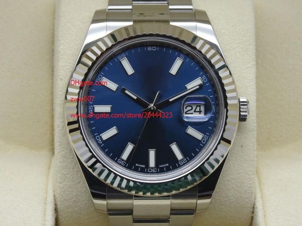 factory supplier wristwatches 41mm 116334 stainless steel automatic mechanical sapphire blue dial mens watch watches, Slivery;brown
factory supplier wristwatches 41mm 116334 stainless steel automatic mechanical sapphire blue dial mens watch watches, Slivery;brown
