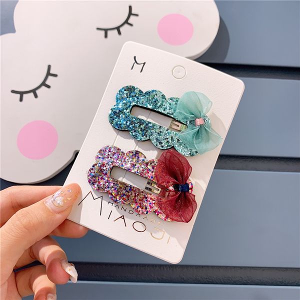 2 pcs set cute lovely girl korean new sequin lace contrast mesh bb clip bow girls kids hair clip children's headwear hair pin, Slivery;white
2 pcs set cute lovely girl korean new sequin lace contrast mesh bb clip bow girls kids hair clip children's headwear hair pin, Slivery;white