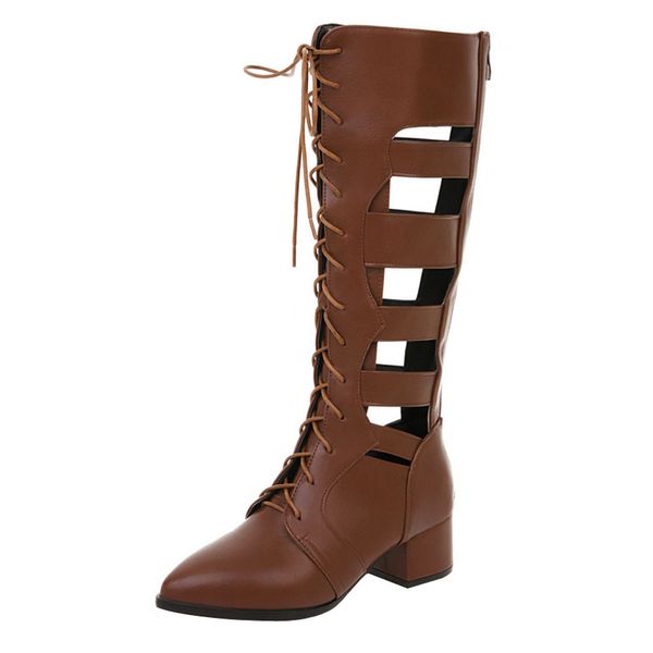 women's hollow shoes woman boots 2019 solid color high-tube boot fashion non-slip soles knee high boots women, Black
women's hollow shoes woman boots 2019 solid color high-tube boot fashion non-slip soles knee high boots women, Black