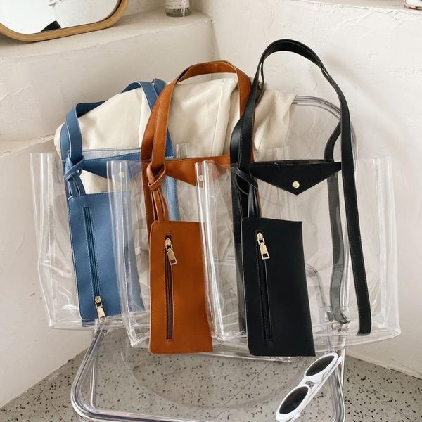 2020 handbag clear bag pvc transparent women purse bag metallic ring tote beach travel handbag+clutch bags d25
2020 handbag clear bag pvc transparent women purse bag metallic ring tote beach travel handbag+clutch bags d25