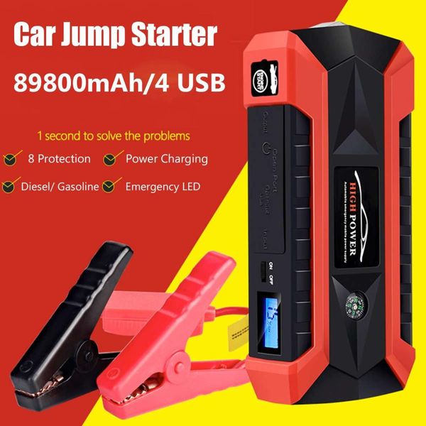 89800mah 4usb 12v 600a led car jump starter portable emergency charger battery power bank car starting device waterproof
89800mah 4usb 12v 600a led car jump starter portable emergency charger battery power bank car starting device waterproof