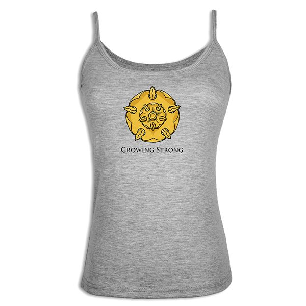 gold rose house tyrell of highgarden growing strong womens ladies vest singlet cotton strappy tank, White
gold rose house tyrell of highgarden growing strong womens ladies vest singlet cotton strappy tank, White