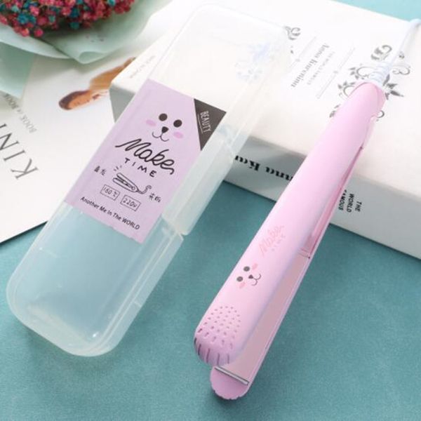 2020 electric mini hair straightener small cute high efficiency electric hair straightener electric splint iron perm portable dhl free, Black 
2020 electric mini hair straightener small cute high efficiency electric hair straightener electric splint iron perm portable dhl free, Black