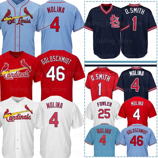4 Yadier Molina St. Louis Jerseys Cardinal 46 Paul Goldschmidt Baseball Jerseys 1 Ozzie Smith 25 Dexter Fowler Retro Jersey Embroidery 2019
4 Yadier Molina St. Louis Jerseys Cardinal 46 Paul Goldschmidt Baseball Jerseys 1 Ozzie Smith 25 Dexter Fowler Retro Jersey Embroidery 2019