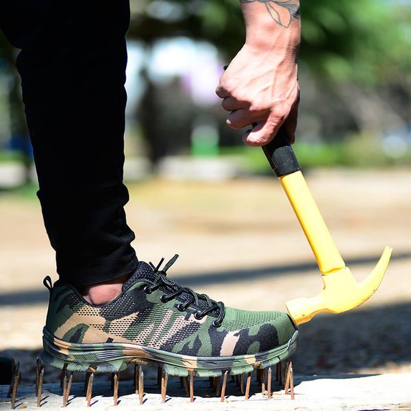 construction men's outdoor plus size steel toe cap work boots men camouflage puncture proof safety shoes breathable drop ship, Black
construction men's outdoor plus size steel toe cap work boots men camouflage puncture proof safety shoes breathable drop ship, Black