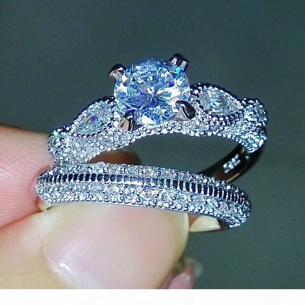 victoria wieck stunning luxury jewelry round cut 925 sterling silver simulated diamond wedding engagement finger women ring set size5-11, Slivery;golden
victoria wieck stunning luxury jewelry round cut 925 sterling silver simulated diamond wedding engagement finger women ring set size5-11, Slivery;golden