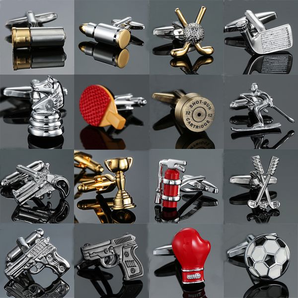 18 style mix ale designs cufflinks men's designer cufflinks gold-color bullet design novelty gun design cuff links, Silver;golden
18 style mix ale designs cufflinks men's designer cufflinks gold-color bullet design novelty gun design cuff links, Silver;golden
