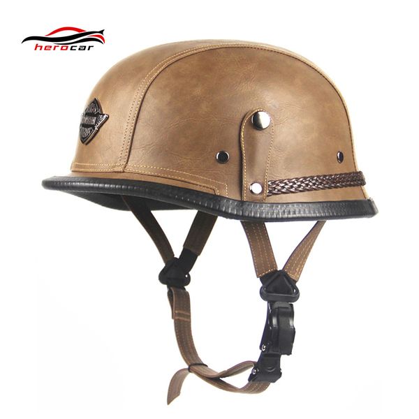 new retro vintage motorcycle helmet scooter cruiser touring chopper half helmet german style synthetic leather moto dot
new retro vintage motorcycle helmet scooter cruiser touring chopper half helmet german style synthetic leather moto dot