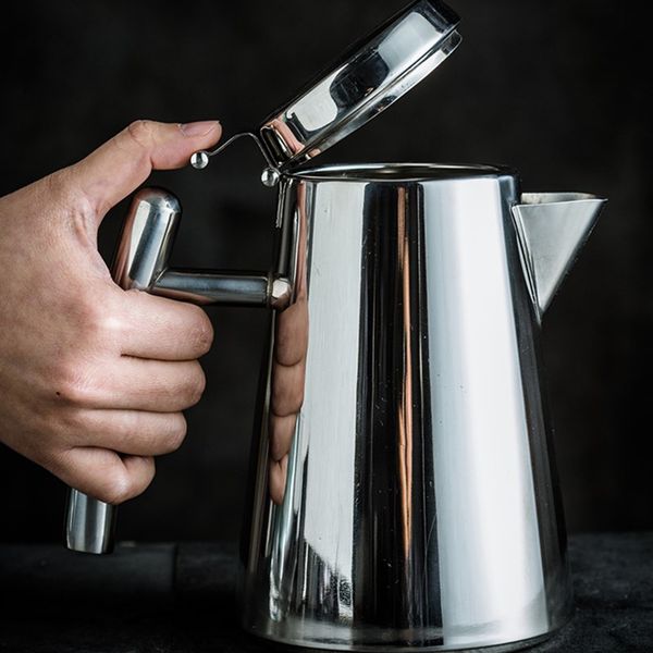 stainless steel cold water juice coffee pot teapot jug 1.2l 1.7l silver 
stainless steel cold water juice coffee pot teapot jug 1.2l 1.7l silver