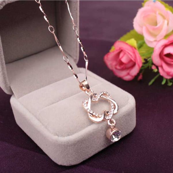 2020 new fashion couples double heart pendant gift necklace chain jewelry couple double heart concentric necklace gift, Silver
2020 new fashion couples double heart pendant gift necklace chain jewelry couple double heart concentric necklace gift, Silver
