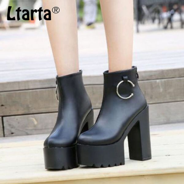 ltarta women black white ankle boots 14.5cm super high heels square heels round toe boots zip platform zyw-659-12
ltarta women black white ankle boots 14.5cm super high heels square heels round toe boots zip platform zyw-659-12