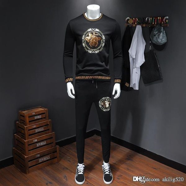 2019 повседневной одежды мужской осени мужского нового пуловер рубашка корейских блестки вышивка tide свитер размер -5xl, Gray
2019 повседневной одежды мужской осени мужского нового пуловер рубашка корейских блестки вышивка tide свитер размер -5xl, Gray