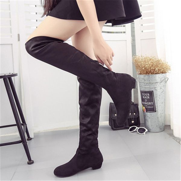 new high boots female spring autumn boots women over the knee flat stretch fashion shoes 2020 new riding, Black
new high boots female spring autumn boots women over the knee flat stretch fashion shoes 2020 new riding, Black