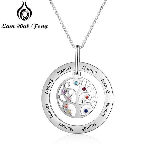 tree of life personalized family tree pendant necklace custom name necklace with 8 birthstones birthday gifts (lam hub fong, Silver
tree of life personalized family tree pendant necklace custom name necklace with 8 birthstones birthday gifts (lam hub fong, Silver