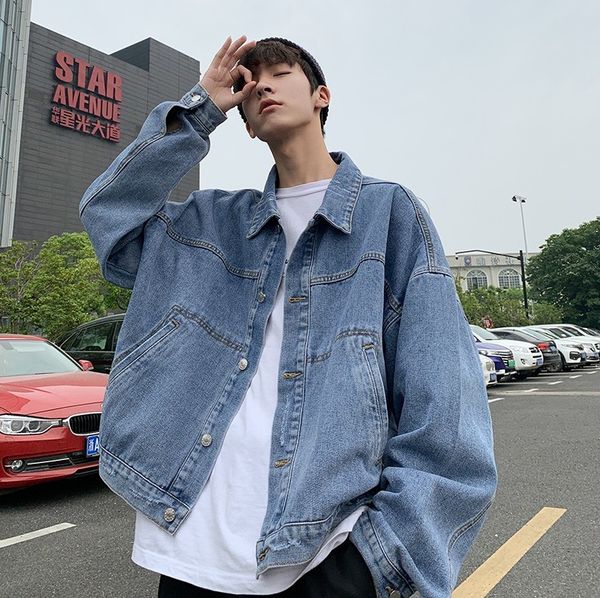 autumn new denim jacket men fashion washed solid color casual tooling denim jacket man streetwear hip hop loose bomber, Black;brown
autumn new denim jacket men fashion washed solid color casual tooling denim jacket man streetwear hip hop loose bomber, Black;brown