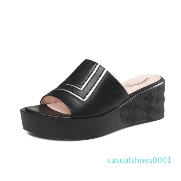 mljuese 2019 women slippers soft cow leather rome style summer open toe white color beaches sandals party wedding size 40 c01, Black
mljuese 2019 women slippers soft cow leather rome style summer open toe white color beaches sandals party wedding size 40 c01, Black