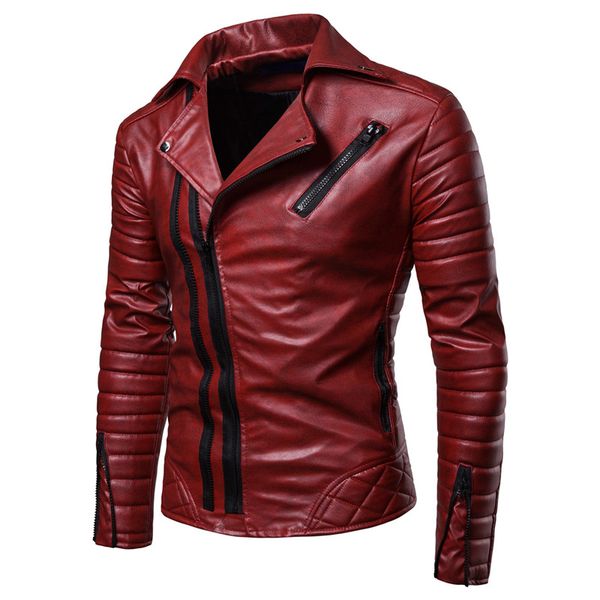 mens leather jackets classic motorcycle jacket male plus faux leather jacket men 2019 spring, Black
mens leather jackets classic motorcycle jacket male plus faux leather jacket men 2019 spring, Black