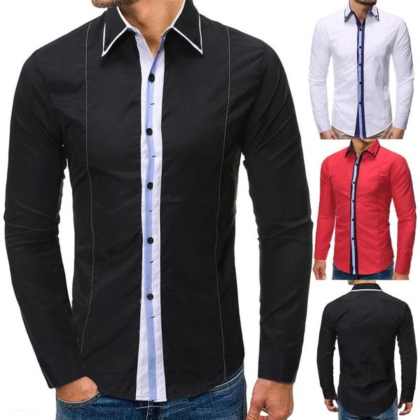 mens brand new creative personality casual fashion business long sleeve stitching shirt mens dress shirts shirt black, White;black
mens brand new creative personality casual fashion business long sleeve stitching shirt mens dress shirts shirt black, White;black
