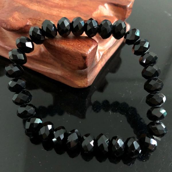 charm handmade women's 8mm rhinestone glass crystal beaded round beads stretch bracelet femme bangle bracelets girl wrap jewelry, Black
charm handmade women's 8mm rhinestone glass crystal beaded round beads stretch bracelet femme bangle bracelets girl wrap jewelry, Black