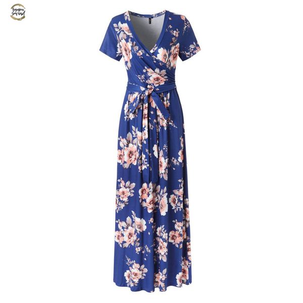 women summer dress short sleeve v-neck flower print evening party prom swing long dresses party night dress women designer clothes, Black;gray
women summer dress short sleeve v-neck flower print evening party prom swing long dresses party night dress women designer clothes, Black;gray