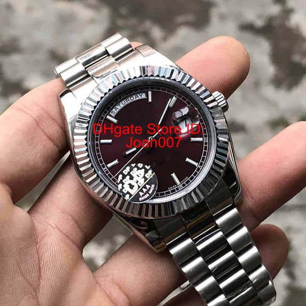dp factory новая модель высокого качества часы 118206 day-date 41mm автоматическая черри коммутируемый мужские часы 316l ss браслет мужская, Slivery;brown
dp factory новая модель высокого качества часы 118206 day-date 41mm автоматическая черри коммутируемый мужские часы 316l ss браслет мужская, Slivery;brown