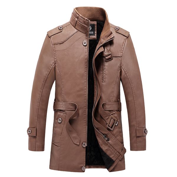 men's fur & faux leather coat winter plus thick velvet jacket greenish blue middle-aged casual mid-length warm cotton, Black
men's fur & faux leather coat winter plus thick velvet jacket greenish blue middle-aged casual mid-length warm cotton, Black