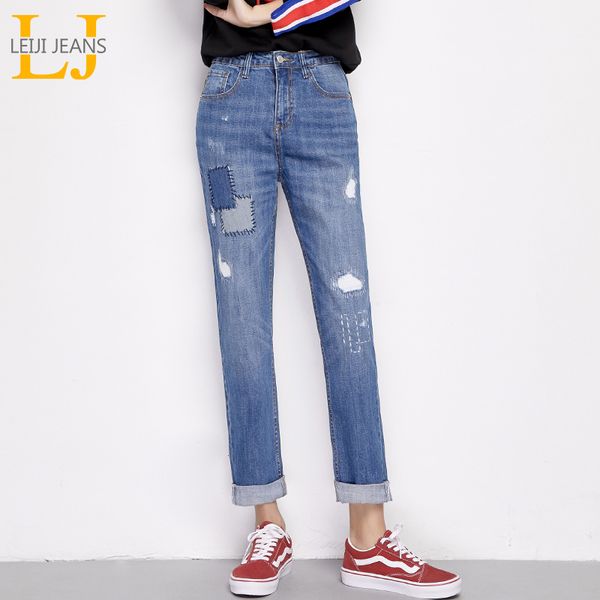 leijijeans 2019 new arrival spring plus size ripped spliced panelled bleach mid waist full length regular boyfriend women jeans, Blue
leijijeans 2019 new arrival spring plus size ripped spliced panelled bleach mid waist full length regular boyfriend women jeans, Blue