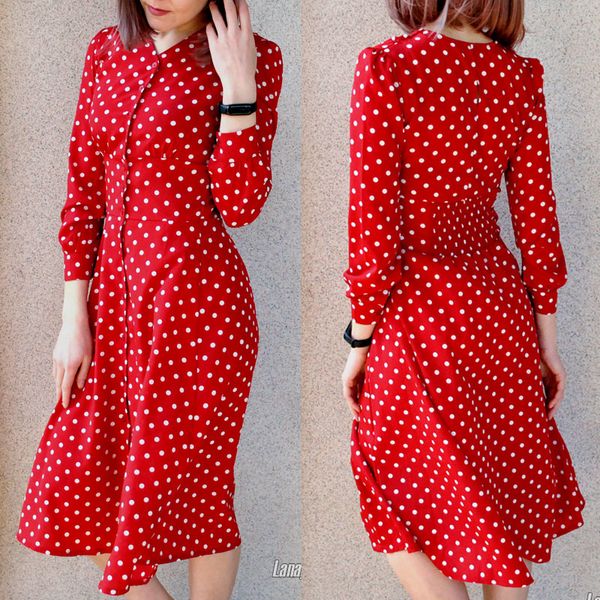 vintage 80s dress french style polka dot button up midi dress short puff sleeve high waisted holiday dress women, Black;gray
vintage 80s dress french style polka dot button up midi dress short puff sleeve high waisted holiday dress women, Black;gray