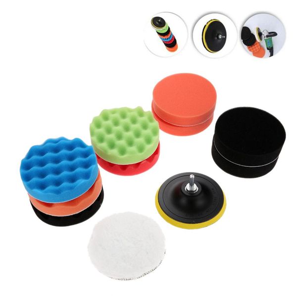 12pcs 5/6/7" inch 125/150/180mm sponge car polisher waxing pads buffing kit for boat car polish buffer drill wheel polisher
12pcs 5/6/7" inch 125/150/180mm sponge car polisher waxing pads buffing kit for boat car polish buffer drill wheel polisher