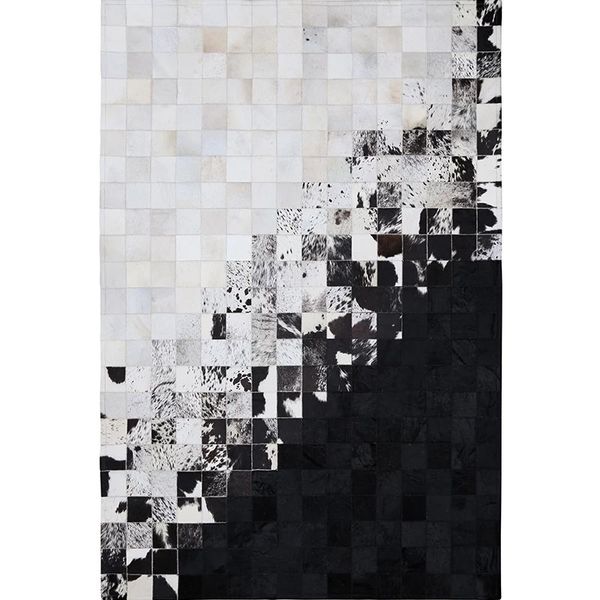 luxury cowhide seamed rug real natrual cowskin carpet black and white mixed living room bedroom decorative ground mat
luxury cowhide seamed rug real natrual cowskin carpet black and white mixed living room bedroom decorative ground mat