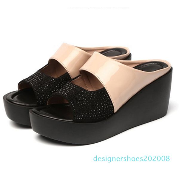 summer slippers women platform wedges shoes woman open toes casual shoes summer ladies rome beach sandals d08, Black
summer slippers women platform wedges shoes woman open toes casual shoes summer ladies rome beach sandals d08, Black