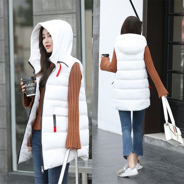 vest women's autumn and winter new increase in the slim long cotton down jacket warm coat, Black;white
vest women's autumn and winter new increase in the slim long cotton down jacket warm coat, Black;white