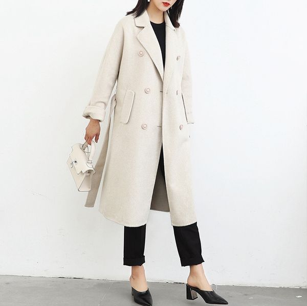 femenine coat 2019 spring woolen coat medium length alpaca woolen outerwear women cloth slim new, Black
femenine coat 2019 spring woolen coat medium length alpaca woolen outerwear women cloth slim new, Black