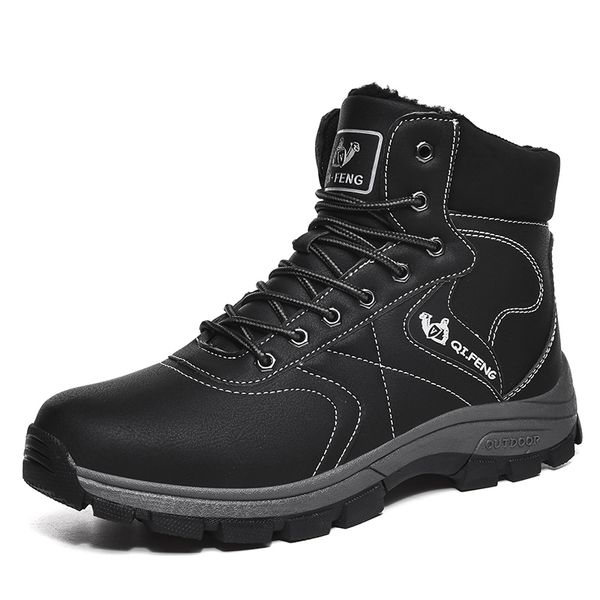 winter plus velvet and cotton warm boots off-road hiking boots travel hiking wear-resistant outdoor cold snow, Black
winter plus velvet and cotton warm boots off-road hiking boots travel hiking wear-resistant outdoor cold snow, Black