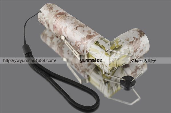 t6 foldable camouflage light flashlight more function flashlight go fishing lamp work lamp
t6 foldable camouflage light flashlight more function flashlight go fishing lamp work lamp