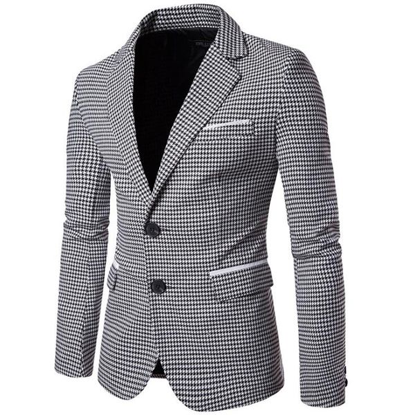 casual plaid print men blazer fashion long sleeve wedding dress coat autumn white social business mens blazer jacket, Black;gray
casual plaid print men blazer fashion long sleeve wedding dress coat autumn white social business mens blazer jacket, Black;gray