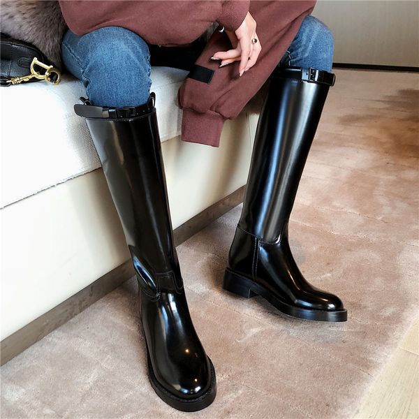 lapolaka brand design genuine leather knee high boots women shoes woman cool fashion shoes female riding boots woman, Black
lapolaka brand design genuine leather knee high boots women shoes woman cool fashion shoes female riding boots woman, Black