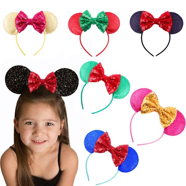 new fashion mouse ears hairband with sequin hair bows for kids girls cute bling bow headband hair hoop accessories
new fashion mouse ears hairband with sequin hair bows for kids girls cute bling bow headband hair hoop accessories