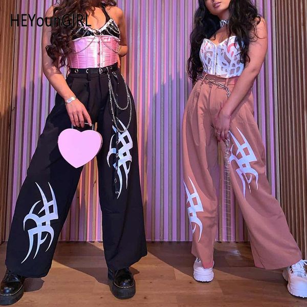 heyoungirl harajuku high waist wide leg pants women black printed casual ladies trousers pink punk sweatpants streetwear summer, Black;white
heyoungirl harajuku high waist wide leg pants women black printed casual ladies trousers pink punk sweatpants streetwear summer, Black;white