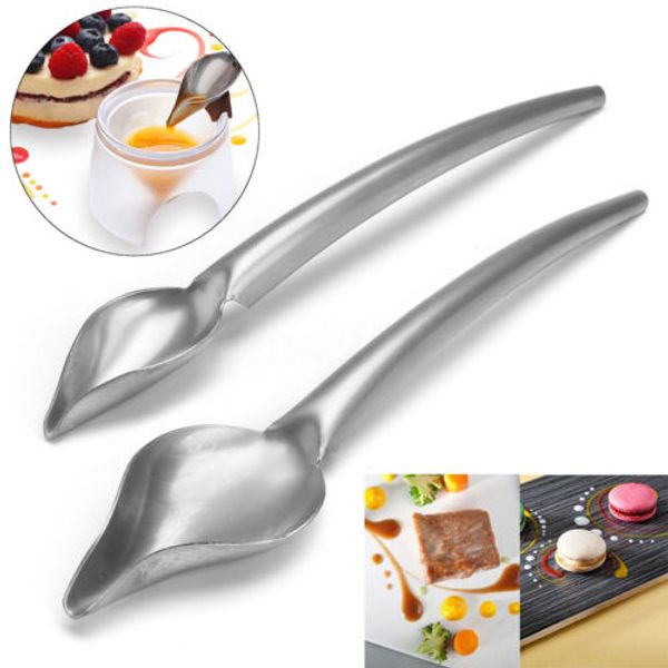 

mini spoon creative deco decorate draw tool design sauce dressing plate dessert bakeware cake spoons tools 1 pcs