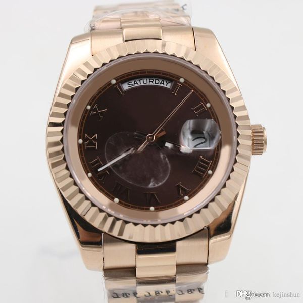 2020 men automatic watch luxury rose gold watch mans mechinal watch 40mm size sapphire glass quality, Slivery;brown
2020 men automatic watch luxury rose gold watch mans mechinal watch 40mm size sapphire glass quality, Slivery;brown
