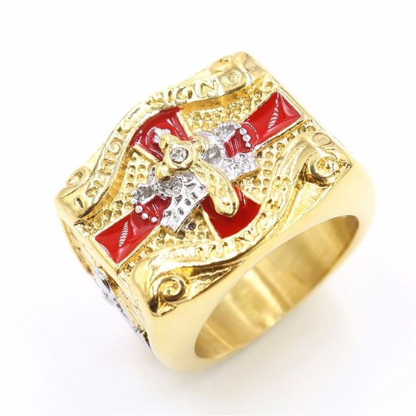 мужские нержавеющая сталь 316l кольцо тамплиеры масонского кольцо 18k золотой крест корона кольцо моды панк готика подарок ювелирных изделий, Golden;silver
мужские нержавеющая сталь 316l кольцо тамплиеры масонского кольцо 18k золотой крест корона кольцо моды панк готика подарок ювелирных изделий, Golden;silver