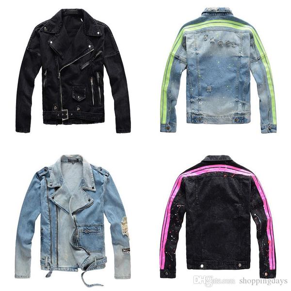 4 designs mens jeans jacket slim fit engine designer denim man jacket blue street solid casual vintage m-4xl, Black;brown
4 designs mens jeans jacket slim fit engine designer denim man jacket blue street solid casual vintage m-4xl, Black;brown
