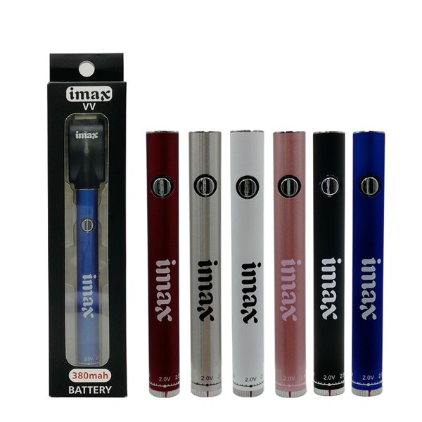 Imax 380mAh Разогреть В.В. Bottom Twist батареи Black Box Упаковка картриджа BUD касания Variable Voltage ручка батареи Vape С USB зарядное устройство
Imax 380mAh Разогреть В.В. Bottom Twist батареи Black Box Упаковка картриджа BUD касания Variable Voltage ручка батареи Vape С USB зарядное устройство