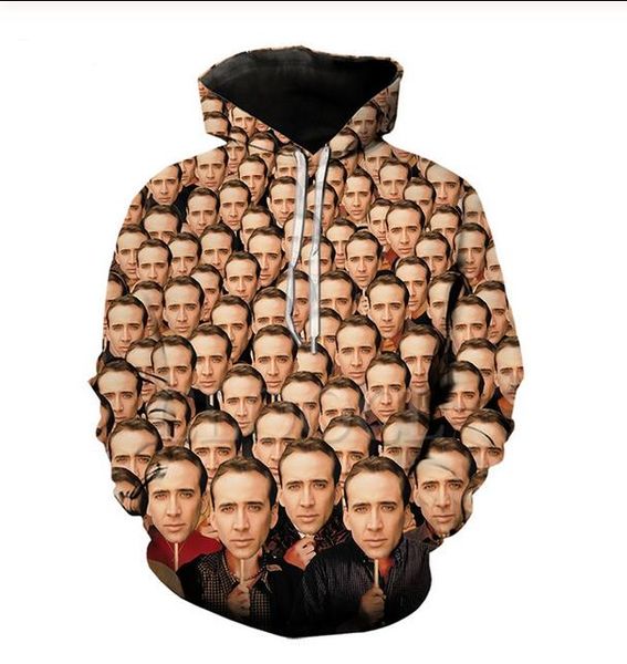 new fashion women/men's the giant blown up face of nicolas cage 3d printed crewneck sweatshirts hoodies sportwear coat wr247, Black
new fashion women/men's the giant blown up face of nicolas cage 3d printed crewneck sweatshirts hoodies sportwear coat wr247, Black