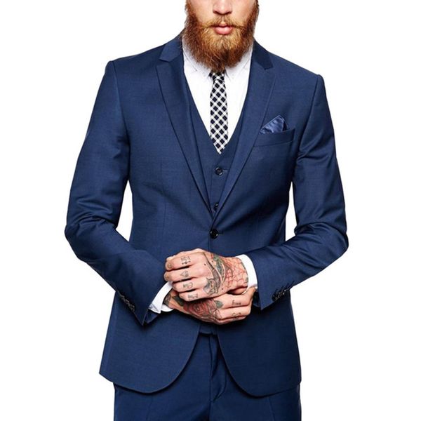 new navy blue men's suit 3-piece formal suit business slim jacket notched lapel groomsman wedding suit (suit jacket + waistcoat pants), White;black
new navy blue men's suit 3-piece formal suit business slim jacket notched lapel groomsman wedding suit (suit jacket + waistcoat pants), White;black